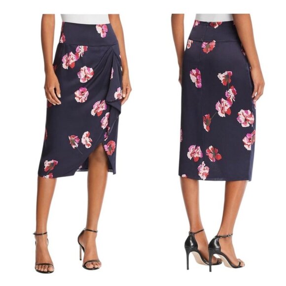 Joie Alphina Floral Faux Wrap Skirt Size 0 NWT - Picture 1 of 11